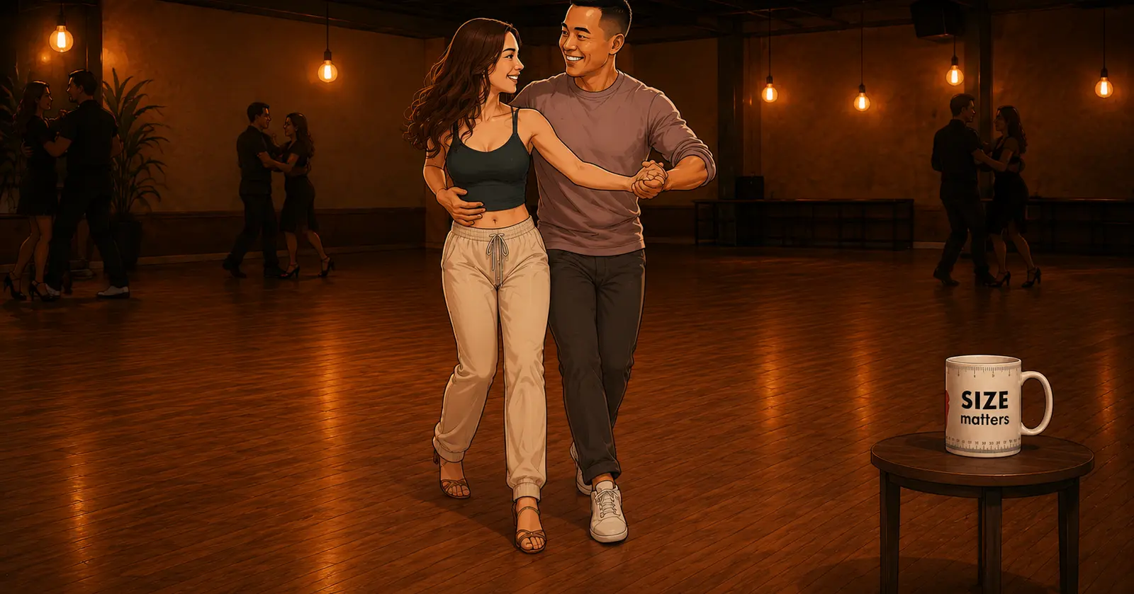Brazilian Zouk basic timing. Who steps first?