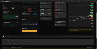 Plan-trade page view with RISK-ADJUST ON.